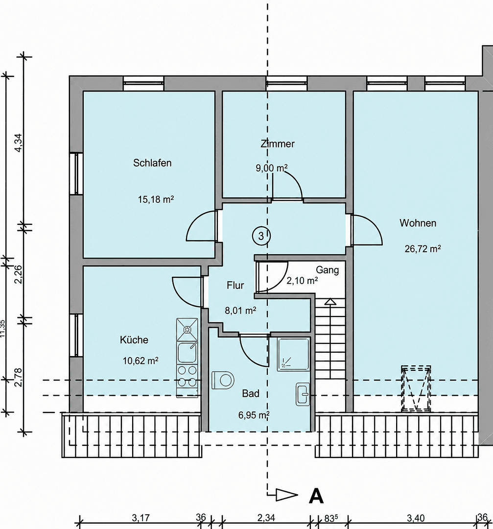 3 bedroom flat to rent, 77 m², Blumenthaler Weg 7, Grevenkrug, Schleswig-Holstein 3 bedroom flat to rent, 77 m², Blumenthaler Weg 7, Grevenkrug, Schleswig-Holstein