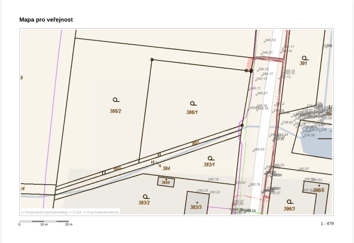 plot for sale, 1,981 m², Lhota pod Libčany, Královéhradecký Region plot for sale, 1,981 m², Lhota pod Libčany, Královéhradecký Region
