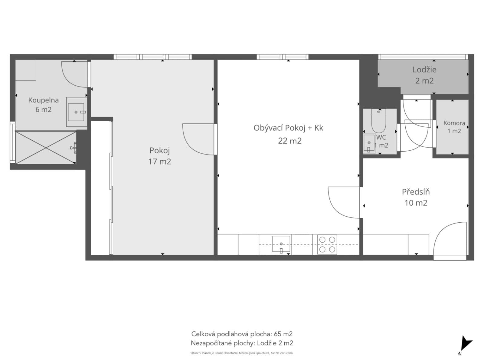 1 bedroom with open-plan kitchen flat for sale, 65 m², Hůlkova, Prague, Prague 1 bedroom with open-plan kitchen flat for sale, 65 m², Hůlkova, Prague, Prague
