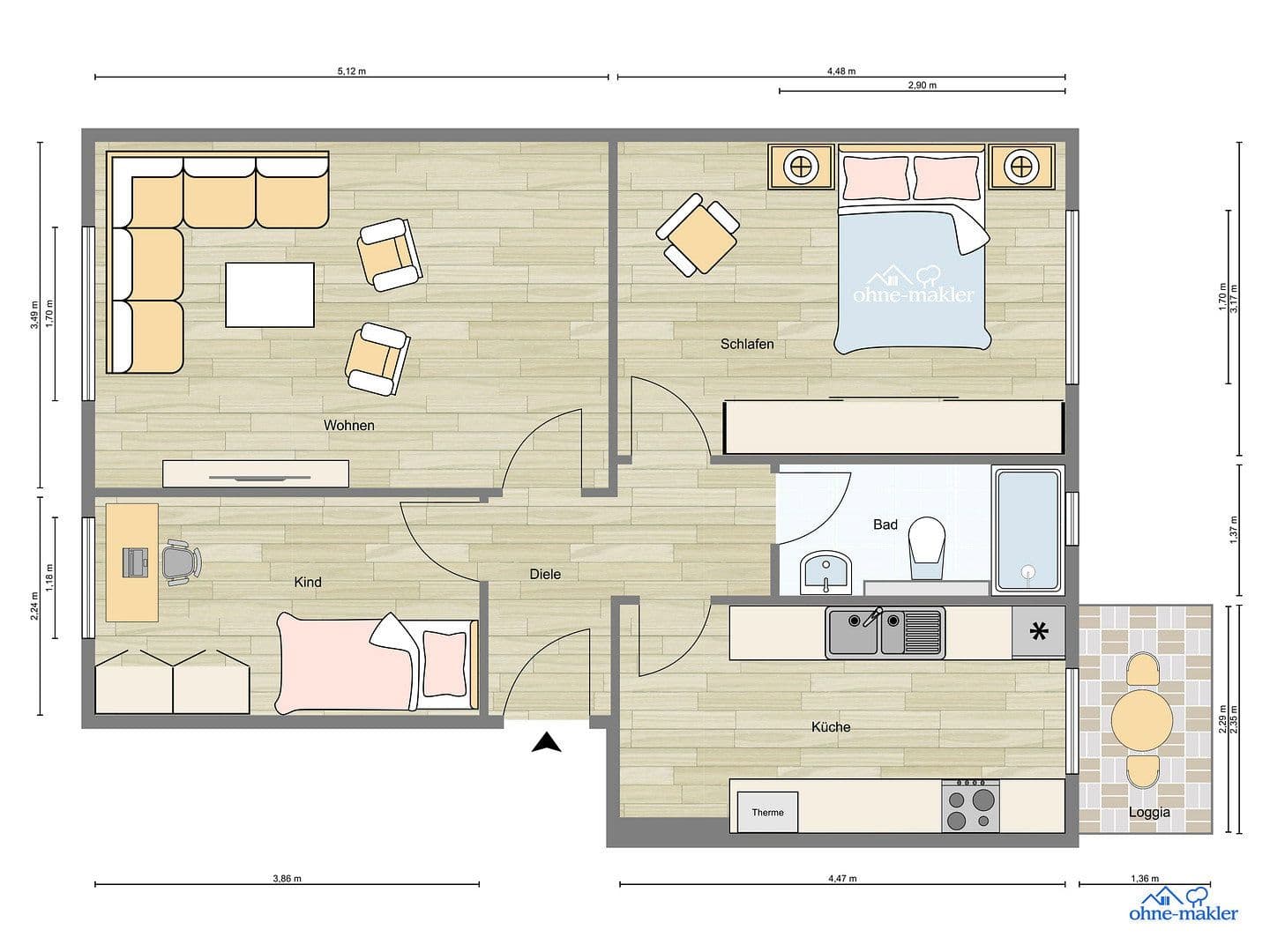 1 bedroom with open-plan kitchen flat for sale, 62 m², Laehr`scher Jagdweg 15, Berlin, Berlin 1 bedroom with open-plan kitchen flat for sale, 62 m², Laehr`scher Jagdweg 15, Berlin, Berlin
