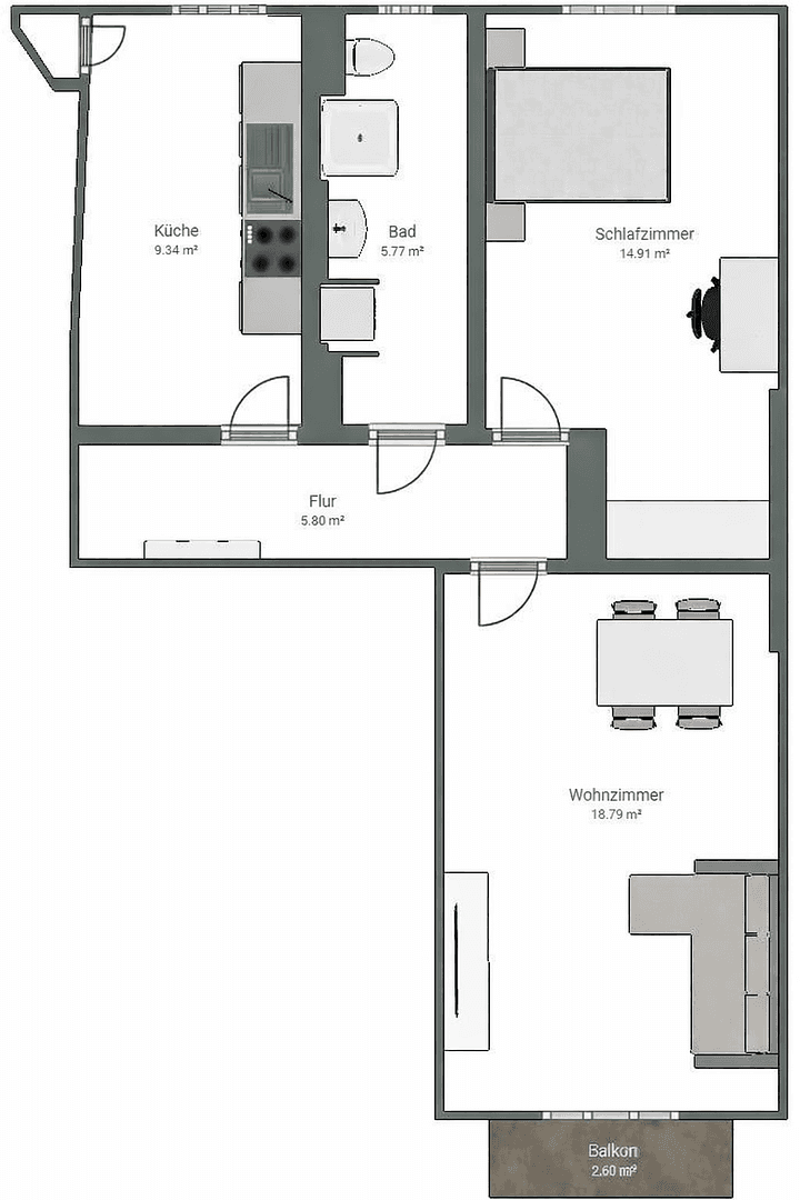 2 bedroom flat for sale, 56 m², Wiesbaden, Hesse 2 bedroom flat for sale, 56 m², Wiesbaden, Hesse