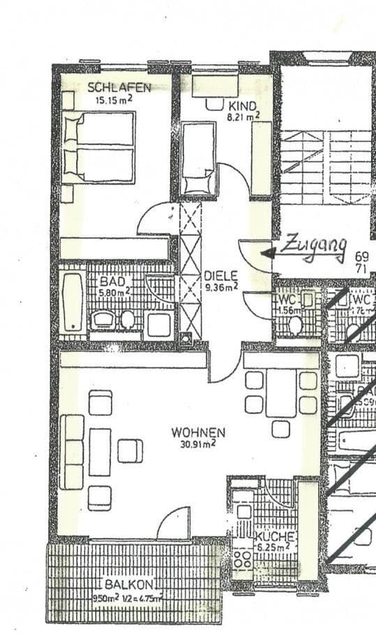 3 bedroom flat to rent, 82 m², Bad Tölz, Bavaria 3 bedroom flat to rent, 82 m², Bad Tölz, Bavaria