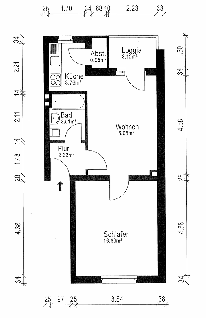 2 bedroom flat to rent, 44 m², Leipziger Str. 49, Essen, North Rhine-Westphalia 2 bedroom flat to rent, 44 m², Leipziger Str. 49, Essen, North Rhine-Westphalia