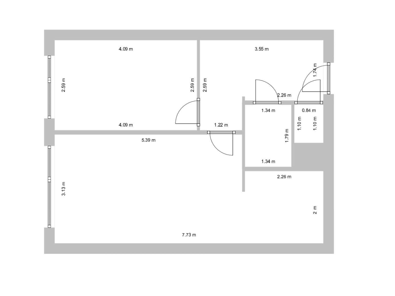1 bedroom with open-plan kitchen flat to rent, 43 m², K Rovinám, Prague, Prague 1 bedroom with open-plan kitchen flat to rent, 43 m², K Rovinám, Prague, Prague