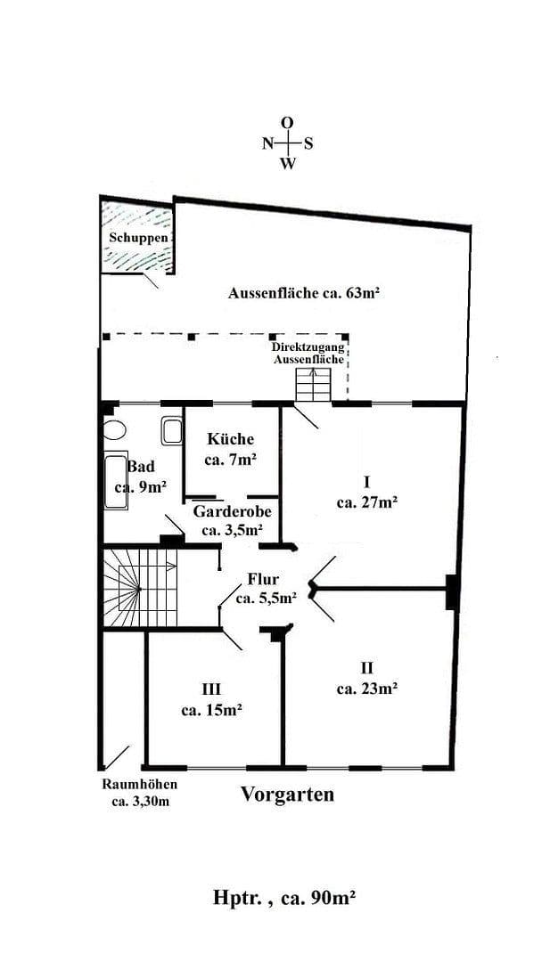 3 bedroom flat to rent, 90 m², Hildesheim, Lower Saxony 3 bedroom flat to rent, 90 m², Hildesheim, Lower Saxony