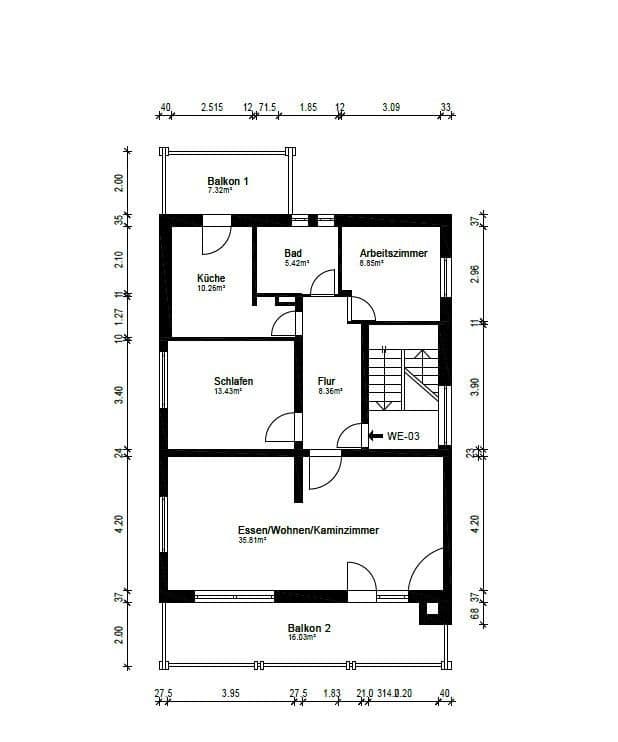 3 bedroom flat to rent, 98 m², Hartenauer Str. 45, Bickenbach, Hesse 3 bedroom flat to rent, 98 m², Hartenauer Str. 45, Bickenbach, Hesse
