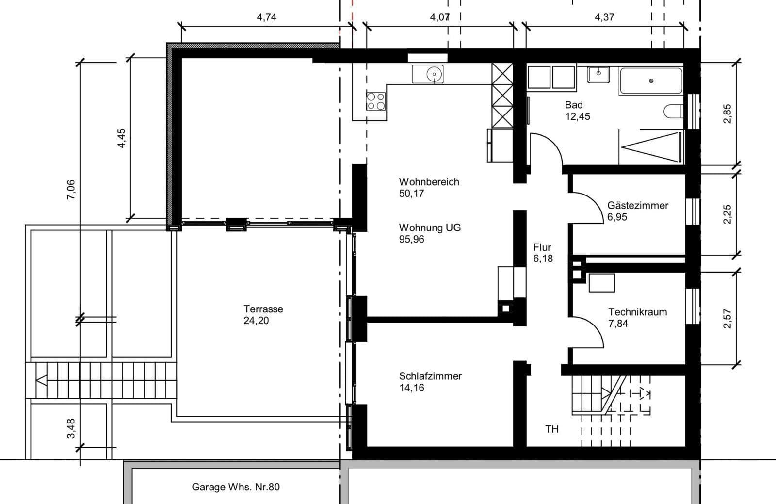 1 bedroom with open-plan kitchen flat to rent, 96 m², Stuttgart-Weilimdorf, Baden-Württemberg 1 bedroom with open-plan kitchen flat to rent, 96 m², Stuttgart-Weilimdorf, Baden-Württemberg