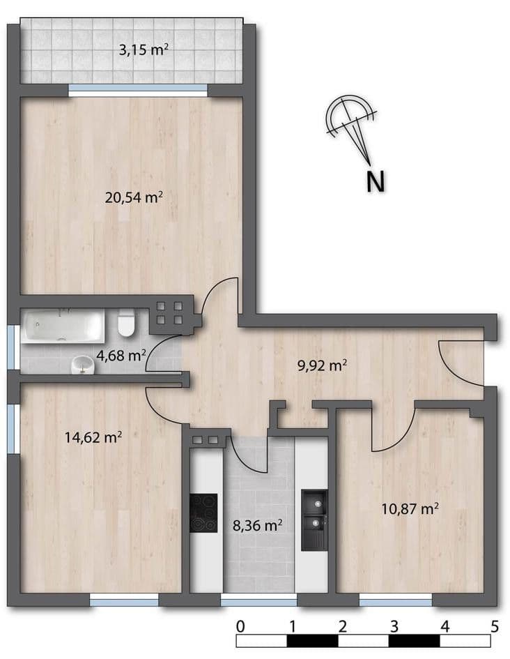 3 bedroom flat to rent, 70 m², Kreuzstr. 25, Wuppertal-Oberbarmen, North Rhine-Westphalia 3 bedroom flat to rent, 70 m², Kreuzstr. 25, Wuppertal-Oberbarmen, North Rhine-Westphalia
