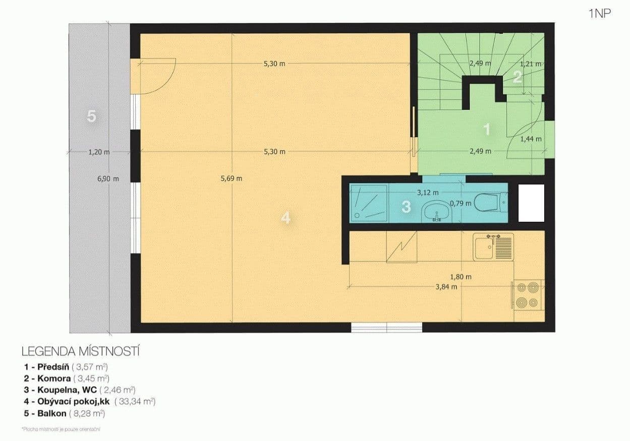 3 bedroom with open-plan kitchen flat for sale, 103 m², Sokolovská, Čelákovice, Středočeský Region 3 bedroom with open-plan kitchen flat for sale, 103 m², Sokolovská, Čelákovice, Středočeský Region