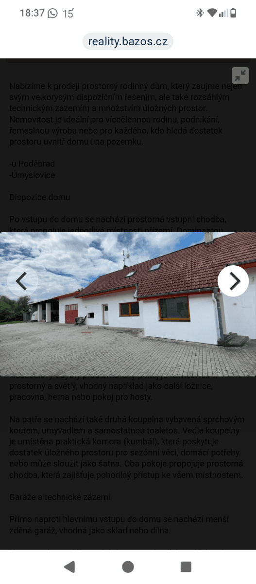 house for sale, 172 m², Úmyslovice, Středočeský Region house for sale, 172 m², Úmyslovice, Středočeský Region