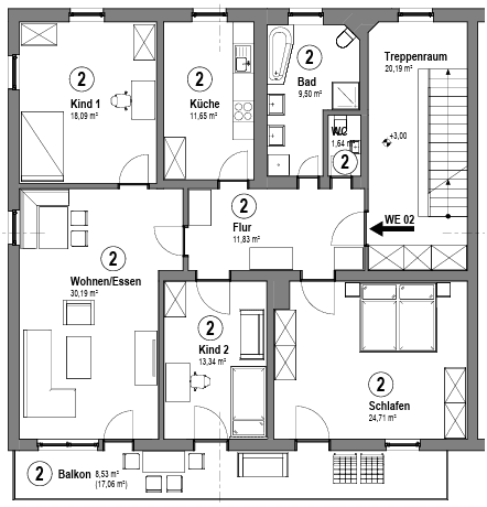 4 bedroom flat for sale, 140 m², Bad Aibling, Bavaria 4 bedroom flat for sale, 140 m², Bad Aibling, Bavaria