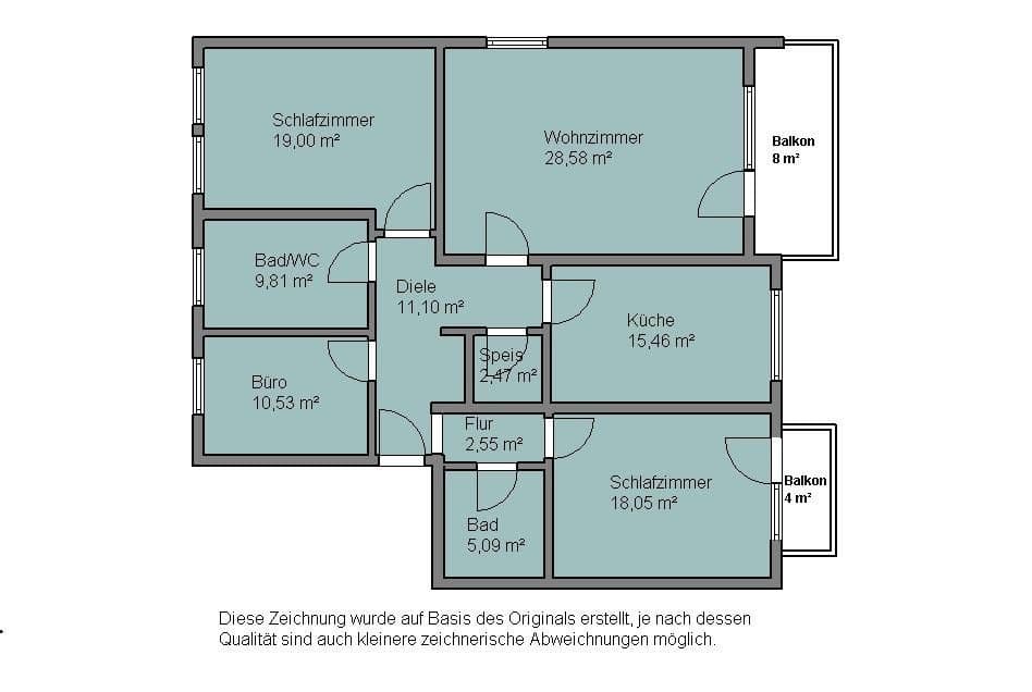 4 bedroom flat for sale, 129 m², Forststr. 24, Rosenheim, Bavaria 4 bedroom flat for sale, 129 m², Forststr. 24, Rosenheim, Bavaria