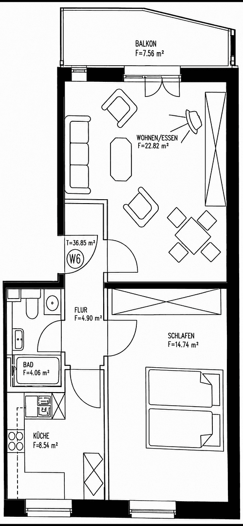 2 bedroom flat to rent, 59 m², Hans Sachs Straße 11, Zwickau, Saxony 2 bedroom flat to rent, 59 m², Hans Sachs Straße 11, Zwickau, Saxony