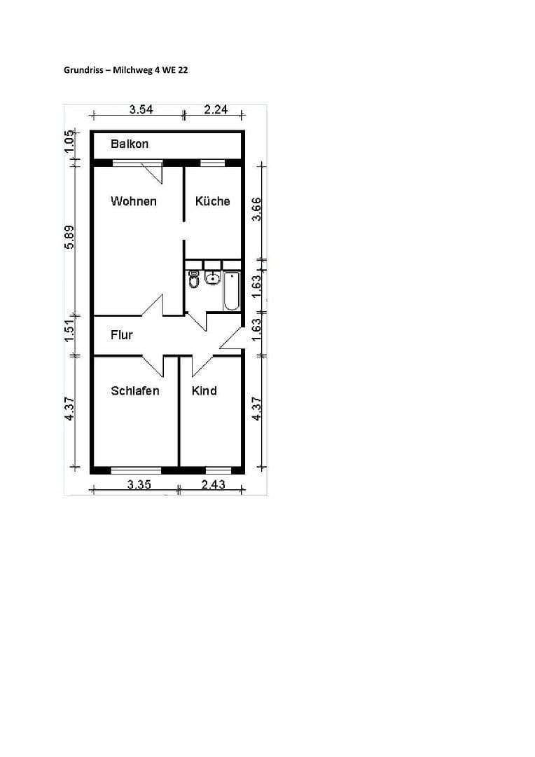 3 bedroom flat to rent, 71 m², Milchweg 4, Magdeburg, Saxony-Anhalt 3 bedroom flat to rent, 71 m², Milchweg 4, Magdeburg, Saxony-Anhalt