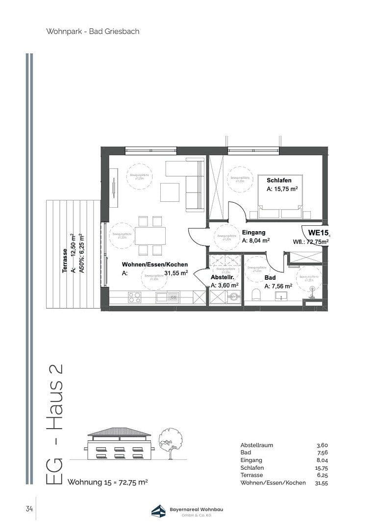 2 bedroom flat to rent, 73 m², Am Steinkart 5c, Bad Griesbach i.Rottal, Bavaria 2 bedroom flat to rent, 73 m², Am Steinkart 5c, Bad Griesbach i.Rottal, Bavaria