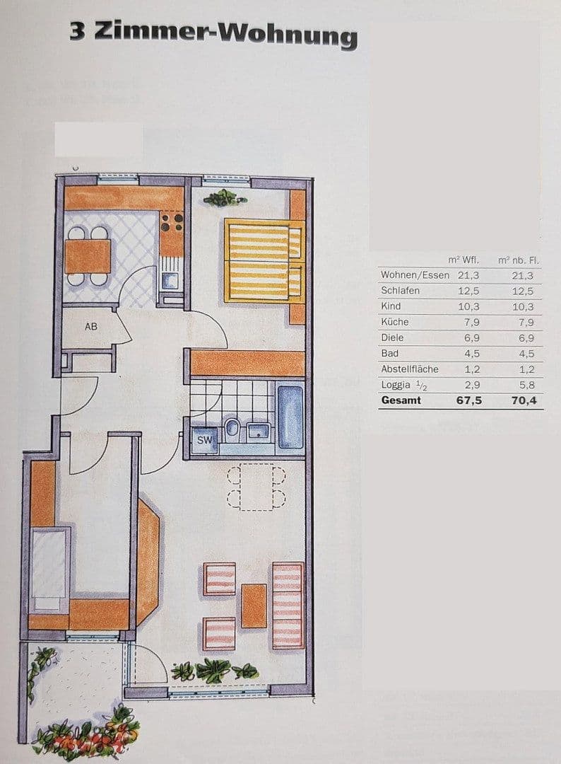 3 bedroom flat to rent, 68 m², Wollgrasweg 2, Schöneiche bei Berlin, Brandenburg 3 bedroom flat to rent, 68 m², Wollgrasweg 2, Schöneiche bei Berlin, Brandenburg