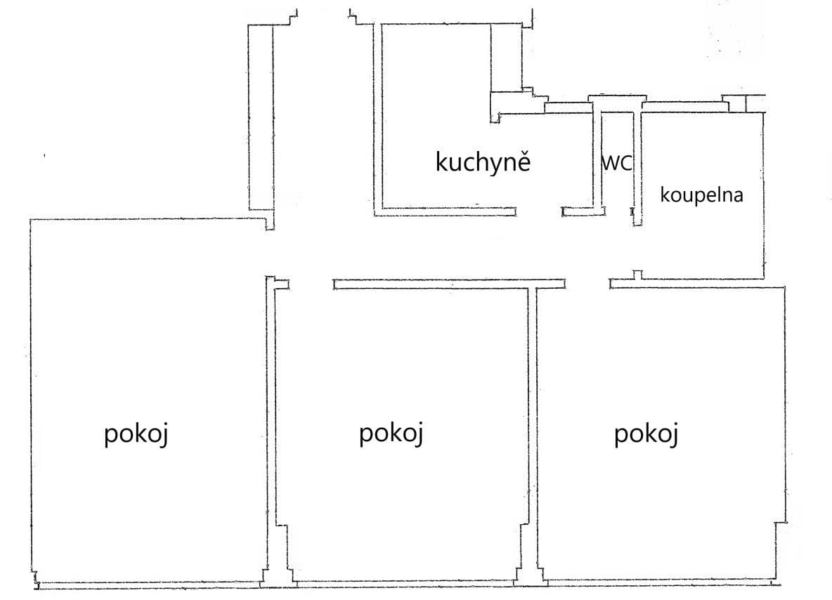 3 bedroom flat to rent, 100 m², Petrské náměstí, Prague, Prague 3 bedroom flat to rent, 100 m², Petrské náměstí, Prague, Prague