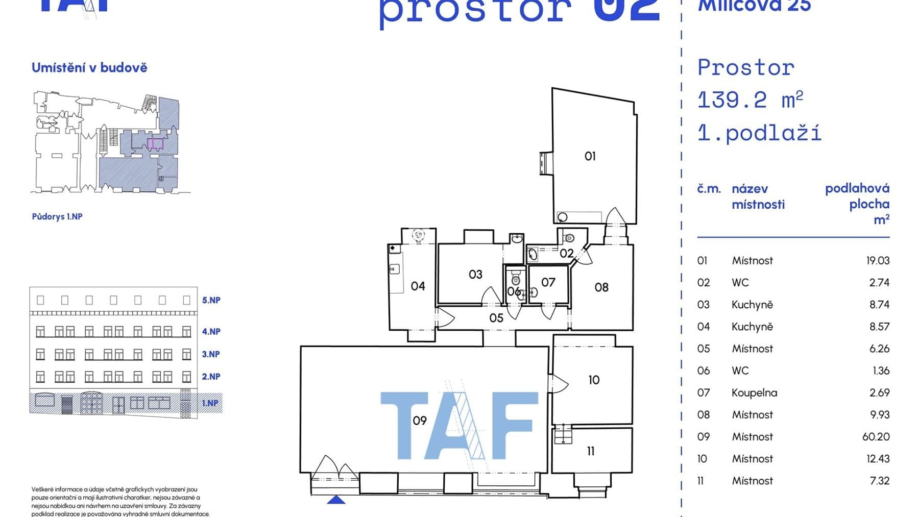 non-residential property for sale, 139 m², Milíčova, Prague, Prague non-residential property for sale, 139 m², Milíčova, Prague, Prague