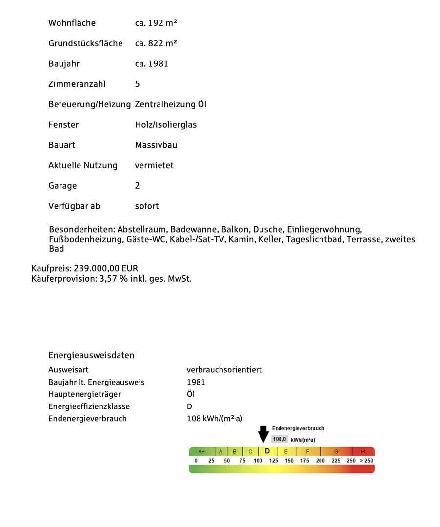 house for sale, 192 m², Philippsreut, Bavaria house for sale, 192 m², Philippsreut, Bavaria