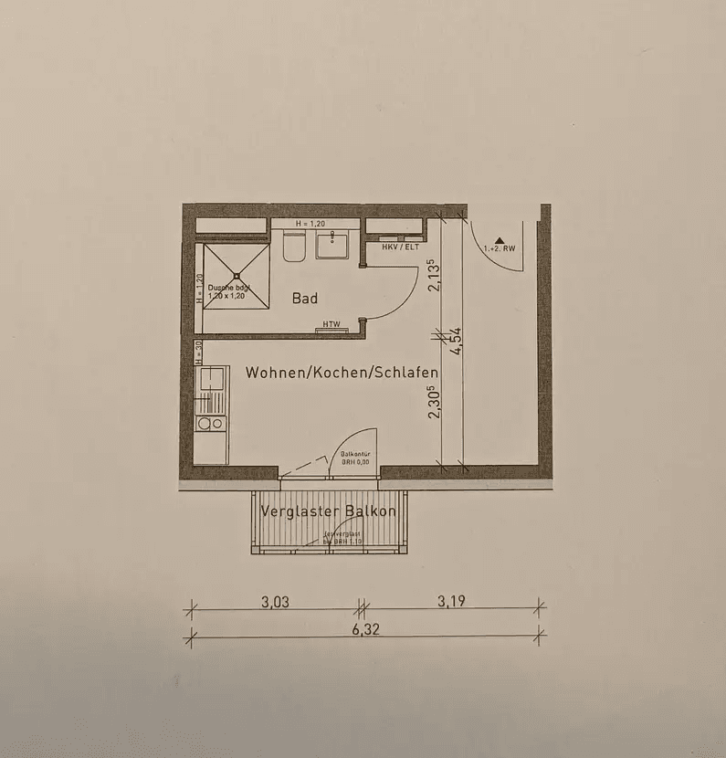 1 bedroom flat to rent, 30 m², Rembrandtstraße 20, Berlin, Berlin 1 bedroom flat to rent, 30 m², Rembrandtstraße 20, Berlin, Berlin