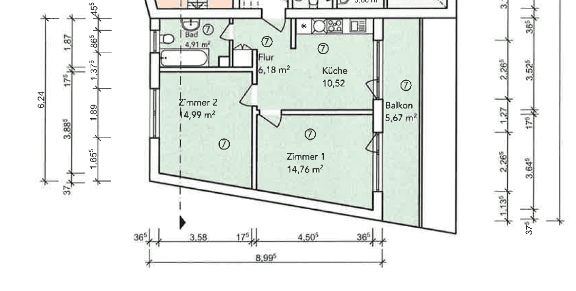 2 bedroom flat to rent, 58 m², 2-Zimmer-Wohnung mit Balkon in guter Lage von Mannheim-Sandhofen, Mannheim, Baden-Württemberg 2 bedroom flat to rent, 58 m², 2-Zimmer-Wohnung mit Balkon in guter Lage von Mannheim-Sandhofen, Mannheim, Baden-Württemberg