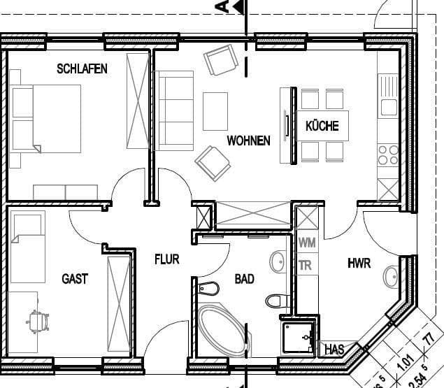 house to rent, 83 m², Weener, Lower Saxony house to rent, 83 m², Weener, Lower Saxony