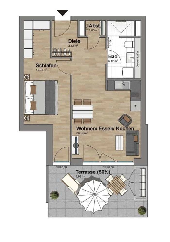 2 bedroom flat to rent, 59 m², Frankfurt, Hesse 2 bedroom flat to rent, 59 m², Frankfurt, Hesse