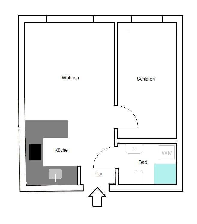 Studio flat for sale, 32 m², Hamburg, Hamburg Studio flat for sale, 32 m², Hamburg, Hamburg