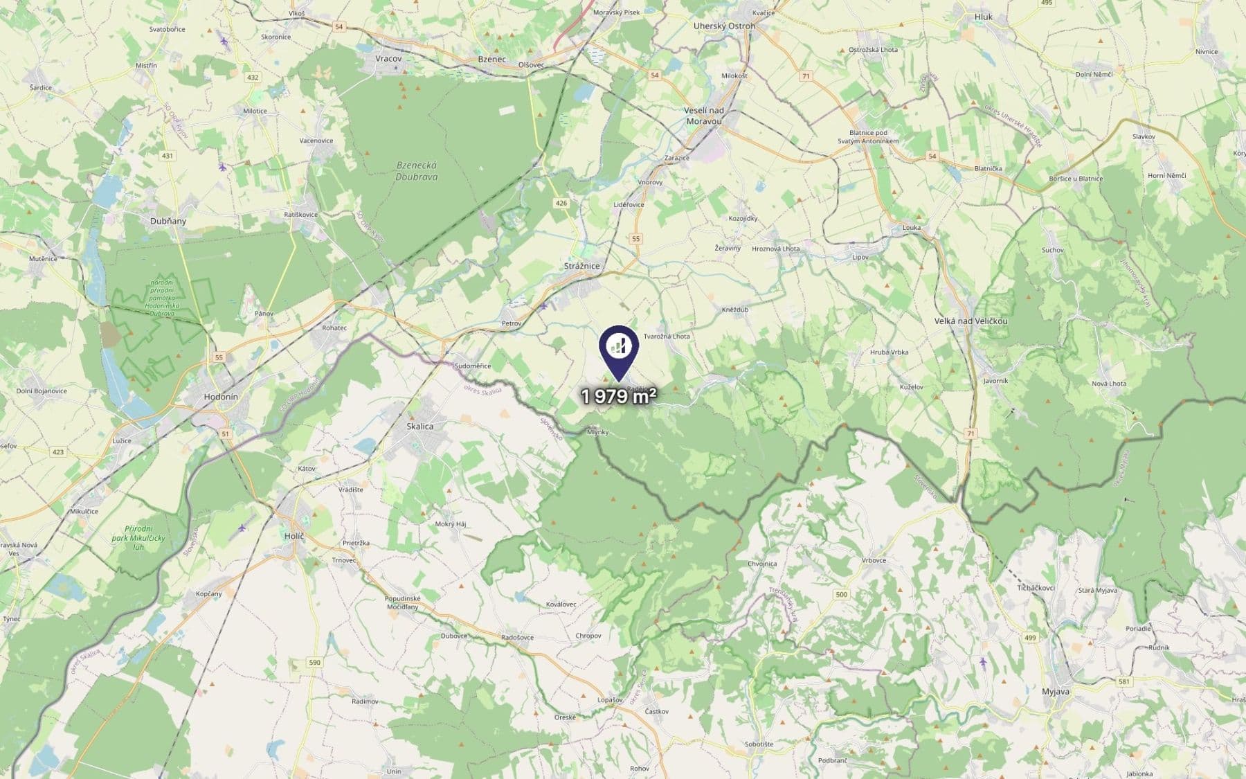 plot for sale, 1,979 m², Radějov, Jihomoravský Region plot for sale, 1,979 m², Radějov, Jihomoravský Region