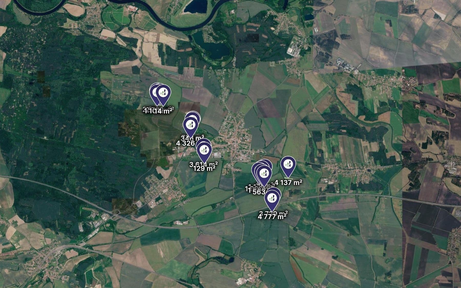 plot for sale, 33,928 m², Sadská, Středočeský Region plot for sale, 33,928 m², Sadská, Středočeský Region