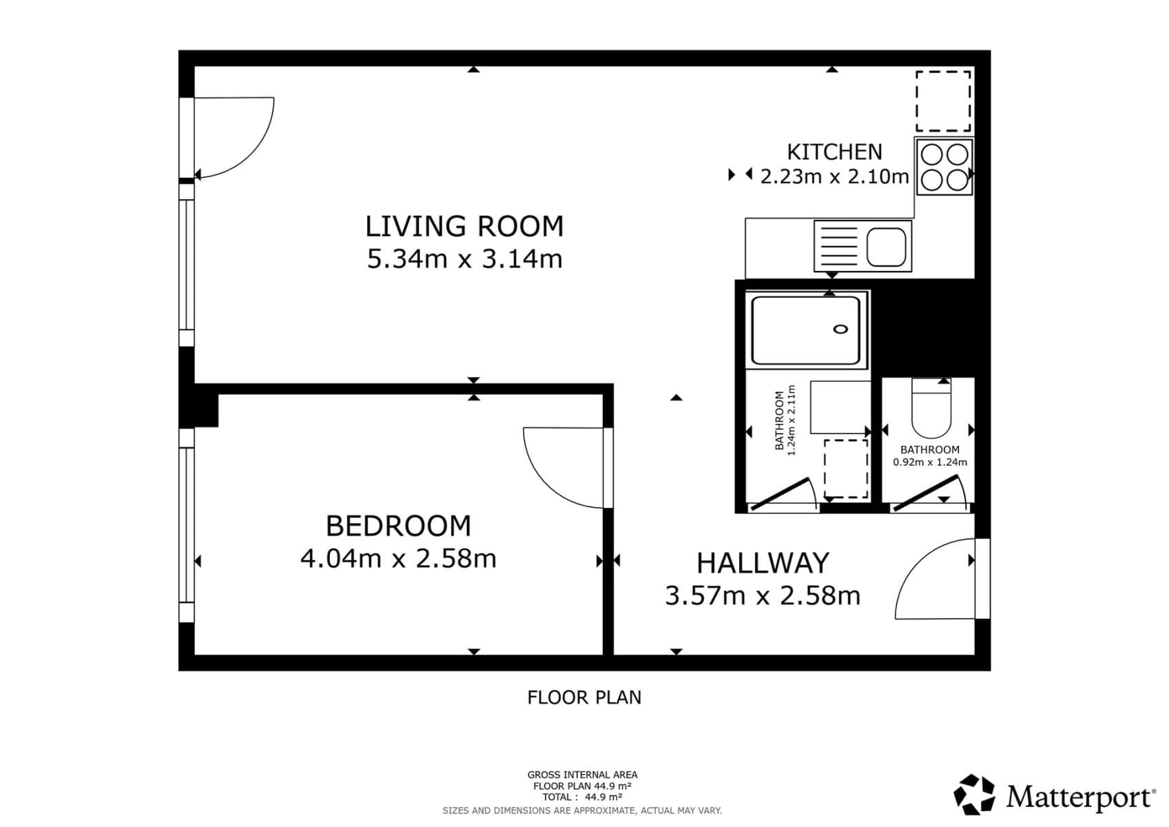 1 bedroom with open-plan kitchen flat to rent, 43 m², Krupná, Prague, Prague 1 bedroom with open-plan kitchen flat to rent, 43 m², Krupná, Prague, Prague