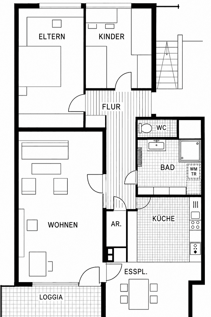 2 bedroom with open-plan kitchen flat to rent, 83 m², Neuhausen auf den Fildern, Baden-Württemberg 2 bedroom with open-plan kitchen flat to rent, 83 m², Neuhausen auf den Fildern, Baden-Württemberg