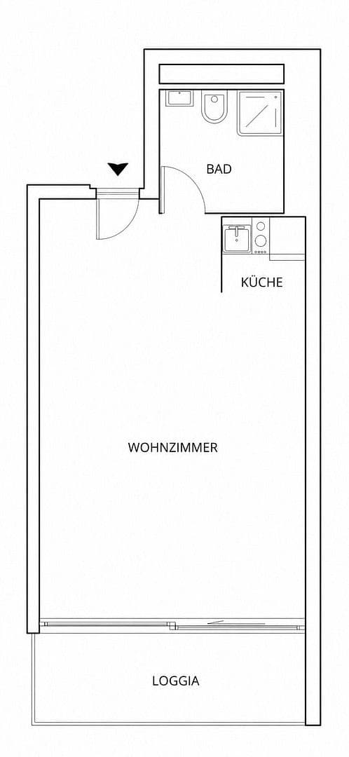 1 bedroom flat to rent, 33 m², Wiener Weg 1a, Köln, North Rhine-Westphalia 1 bedroom flat to rent, 33 m², Wiener Weg 1a, Köln, North Rhine-Westphalia