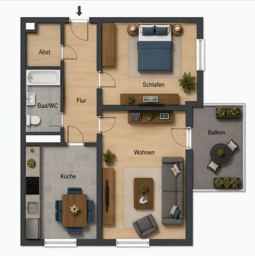 2 bedroom flat to rent, 68 m², Krokodilweg 40, Stuttgart, Baden-Württemberg 2 bedroom flat to rent, 68 m², Krokodilweg 40, Stuttgart, Baden-Württemberg