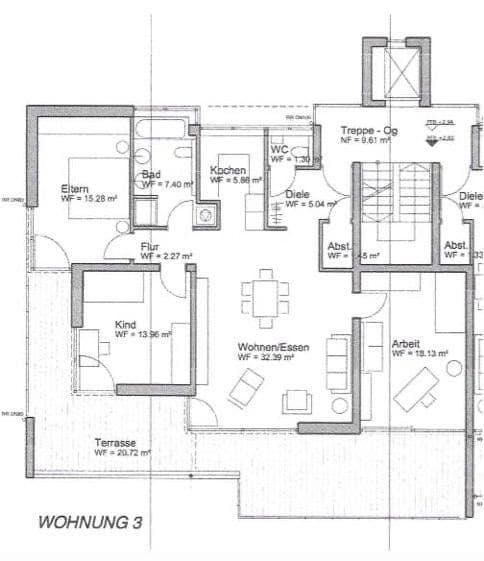 4 bedroom flat to rent, 123 m², Aldingen, Baden-Württemberg 4 bedroom flat to rent, 123 m², Aldingen, Baden-Württemberg