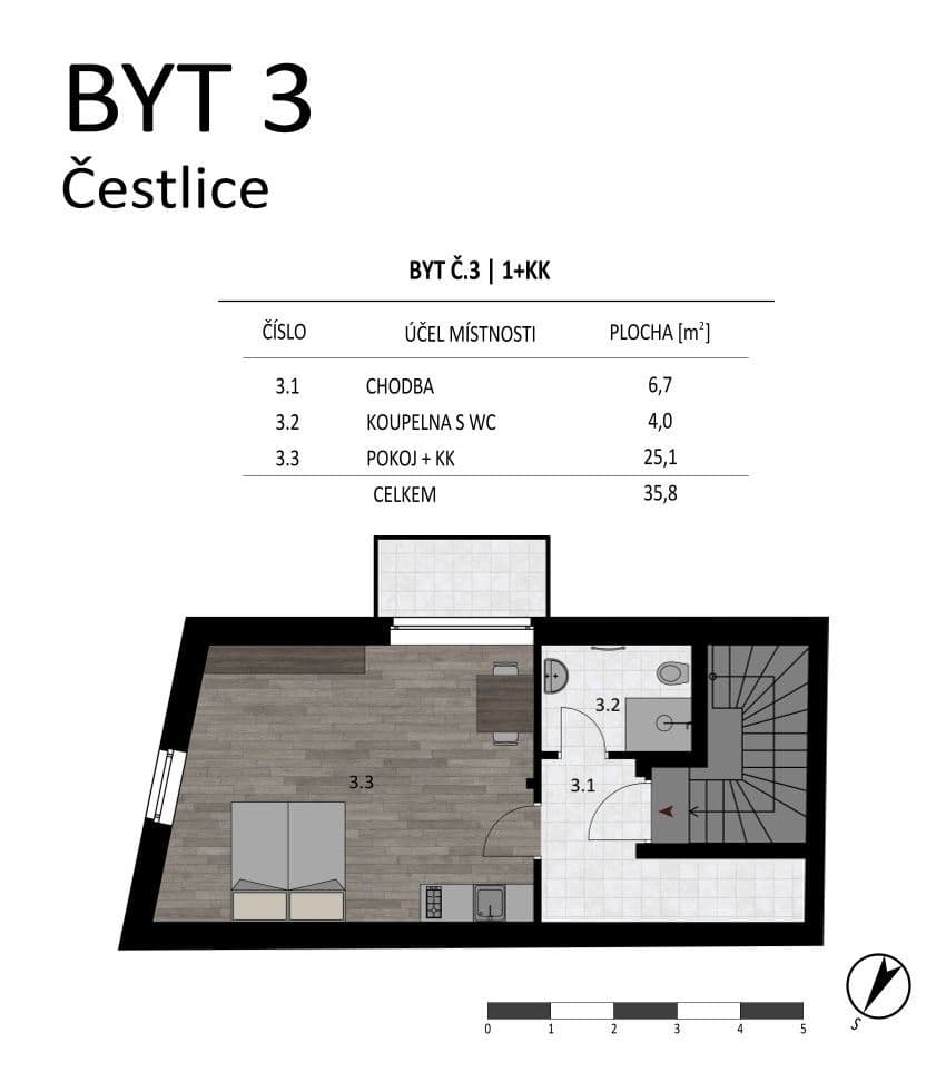 Studio flat to rent, 36 m², Lipová, Čestlice, Středočeský Region Studio flat to rent, 36 m², Lipová, Čestlice, Středočeský Region