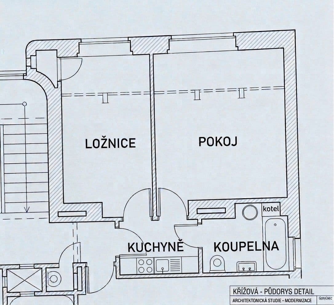 2 bedroom flat to rent, 42 m², Křížová, Prague, Prague 2 bedroom flat to rent, 42 m², Křížová, Prague, Prague