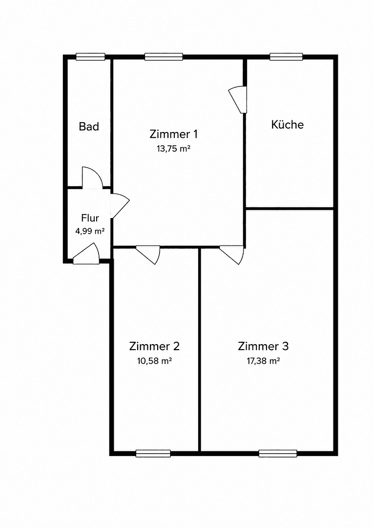 3 bedroom flat to rent, 52 m², Voerstestraße 18, Castrop-Rauxel, North Rhine-Westphalia 3 bedroom flat to rent, 52 m², Voerstestraße 18, Castrop-Rauxel, North Rhine-Westphalia