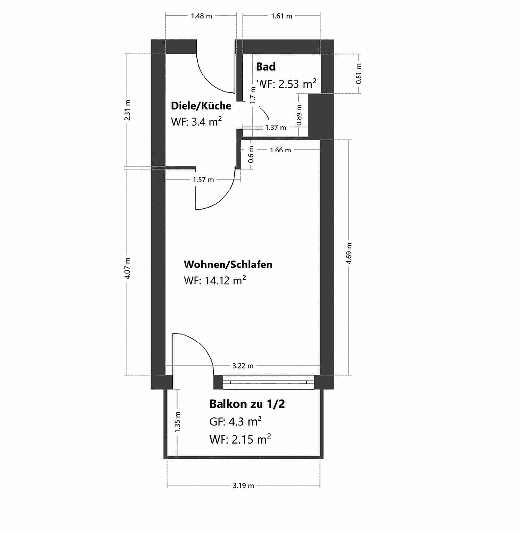 1 bedroom flat for sale, 24 m², München, Bavaria 1 bedroom flat for sale, 24 m², München, Bavaria