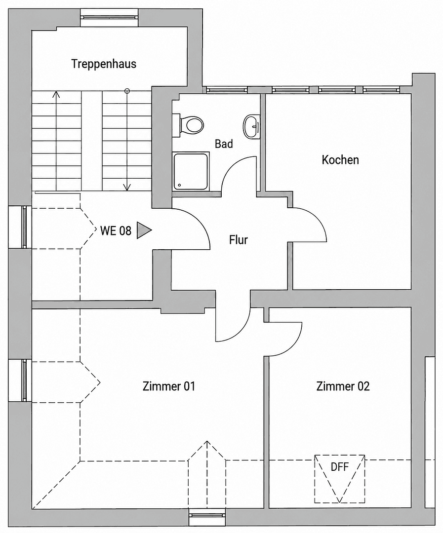 2 bedroom flat to rent, 47 m², Hülser Straße 54, Krefeld, North Rhine-Westphalia 2 bedroom flat to rent, 47 m², Hülser Straße 54, Krefeld, North Rhine-Westphalia
