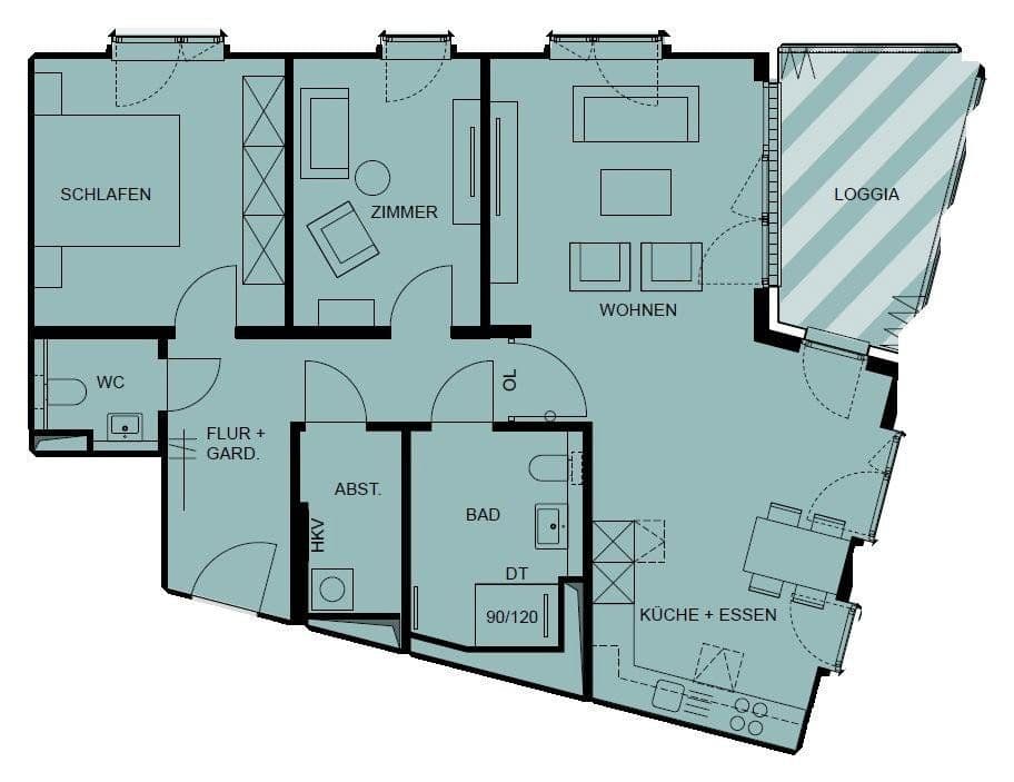 3 bedroom flat to rent, 91 m², Lübeck, Schleswig-Holstein 3 bedroom flat to rent, 91 m², Lübeck, Schleswig-Holstein