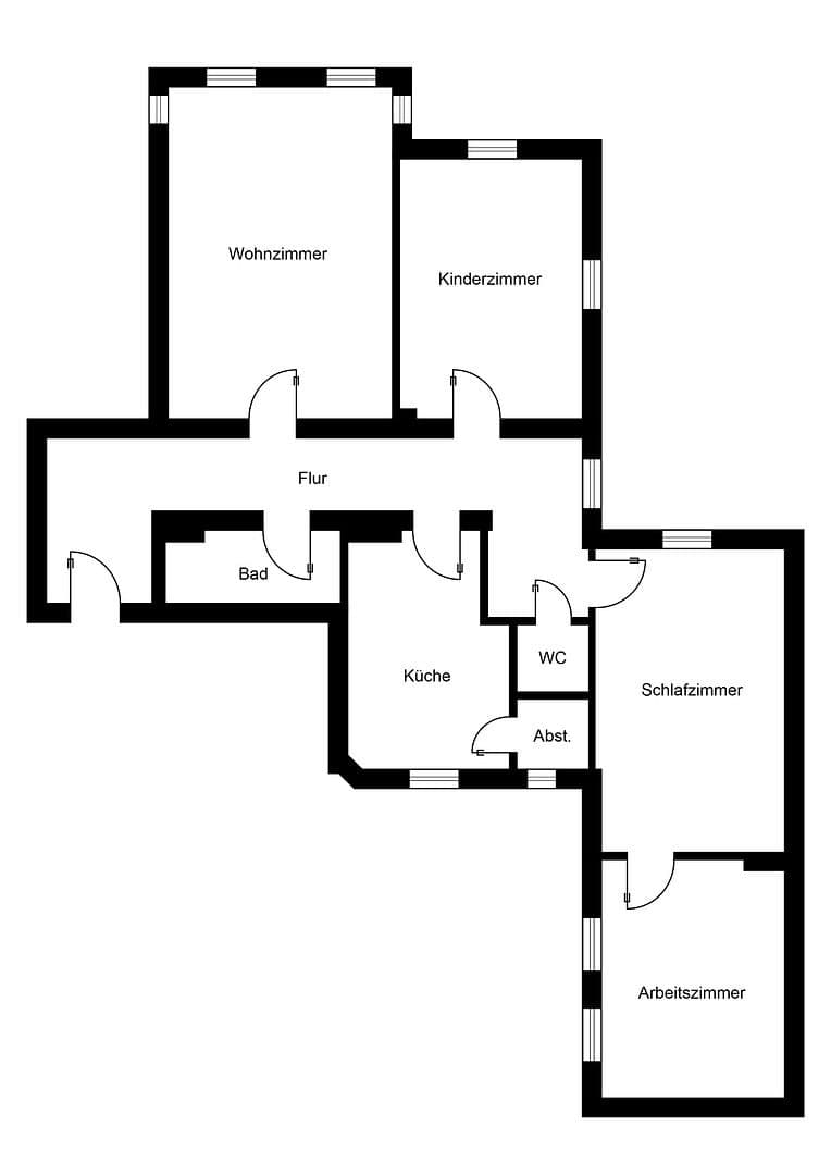 4 bedroom flat to rent, 93 m², Röpziger Straße 6, Halle (Saale), Saxony-Anhalt 4 bedroom flat to rent, 93 m², Röpziger Straße 6, Halle (Saale), Saxony-Anhalt
