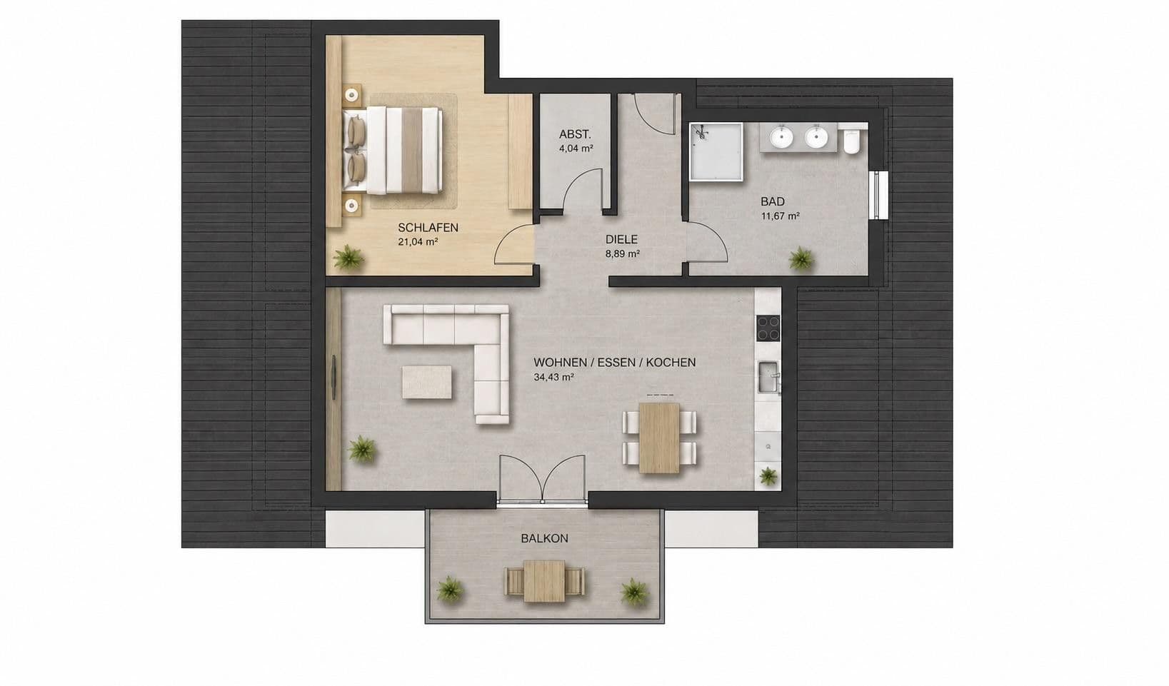 2 bedroom flat to rent, 73 m², Hümmerich, Rhineland-Palatinate 2 bedroom flat to rent, 73 m², Hümmerich, Rhineland-Palatinate