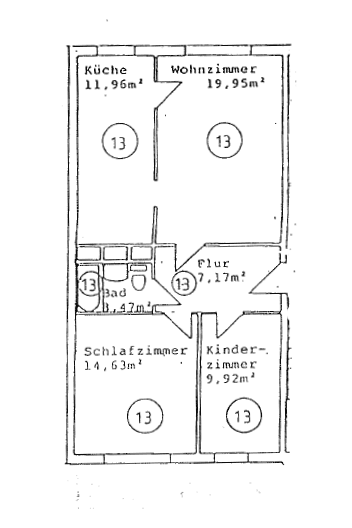 3 bedroom flat to rent, 68 m², Unterm Ettersberg 14, Weimar, Thuringia 3 bedroom flat to rent, 68 m², Unterm Ettersberg 14, Weimar, Thuringia