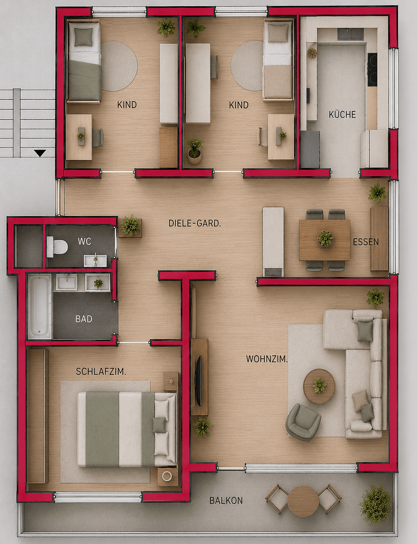 3 bedroom with open-plan kitchen flat to rent, 104 m², Sindelfingen, Baden-Württemberg 3 bedroom with open-plan kitchen flat to rent, 104 m², Sindelfingen, Baden-Württemberg