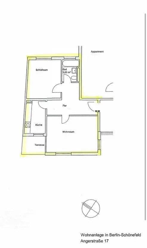 2 bedroom flat to rent, 58 m², Angerstraße 17, Schönefeld, Brandenburg 2 bedroom flat to rent, 58 m², Angerstraße 17, Schönefeld, Brandenburg