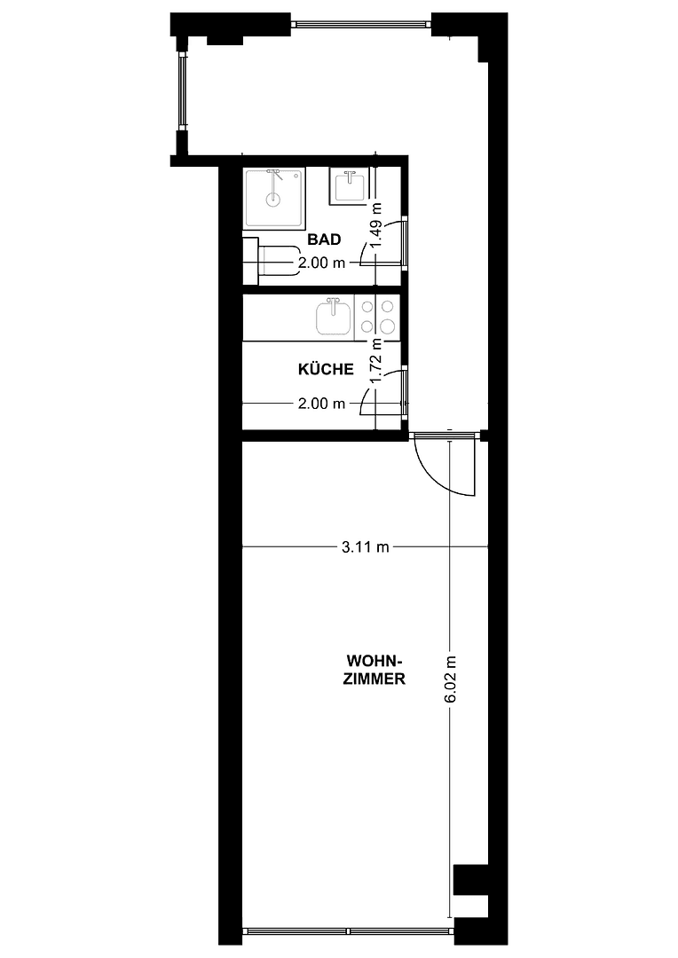 1 bedroom flat to rent, 35 m², Hildesheimer Str. 223, Hanover, Lower Saxony 1 bedroom flat to rent, 35 m², Hildesheimer Str. 223, Hanover, Lower Saxony