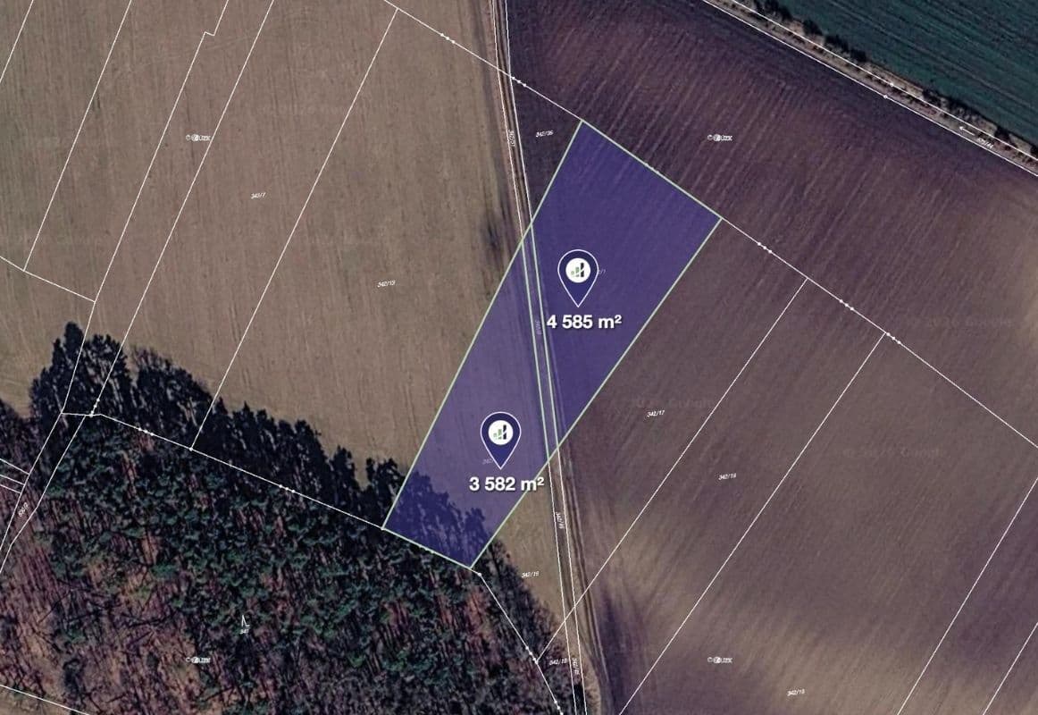 plot for sale, 6,912 m², Zvěřínek, Středočeský Region plot for sale, 6,912 m², Zvěřínek, Středočeský Region
