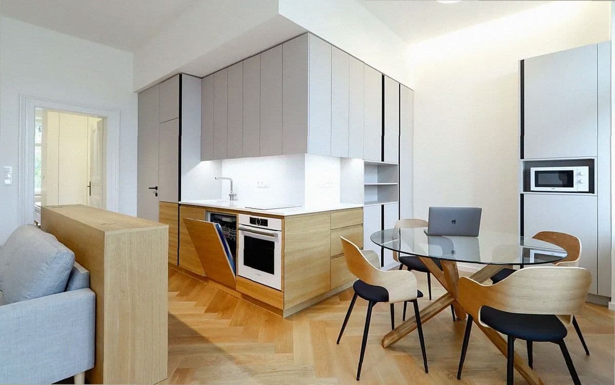 1 bedroom with open-plan kitchen flat to rent, 56 m², Lidická, Prague, Prague 1 bedroom with open-plan kitchen flat to rent, 56 m², Lidická, Prague, Prague
