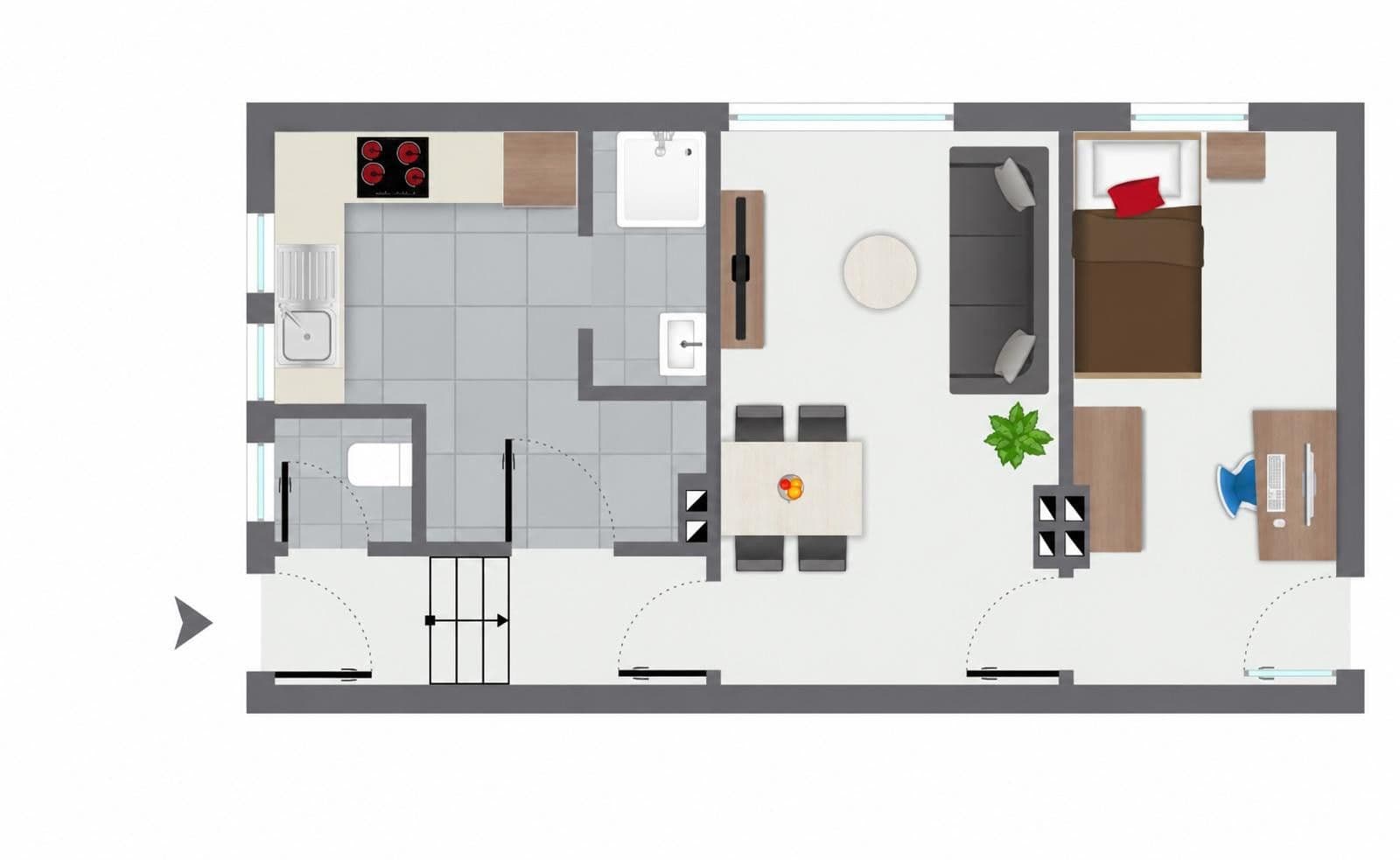 1 bedroom with open-plan kitchen flat for sale, 43 m², Dortmund, North Rhine-Westphalia 1 bedroom with open-plan kitchen flat for sale, 43 m², Dortmund, North Rhine-Westphalia